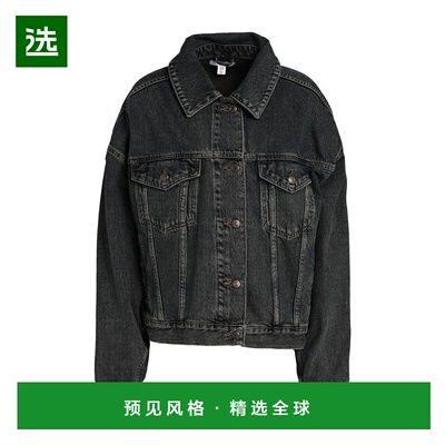 【美国直邮】TOPSHOP女士外套牛仔单排扣多口袋时尚舒适 休闲女装