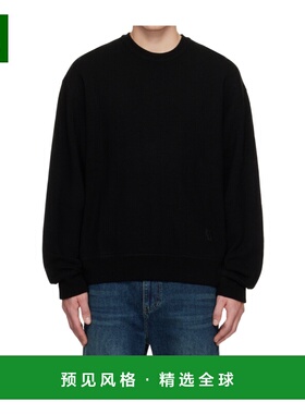 香港直邮WOOYOUNGMI 男士卫衣 W253KN03505B AW2025 黑色 圆领毛
