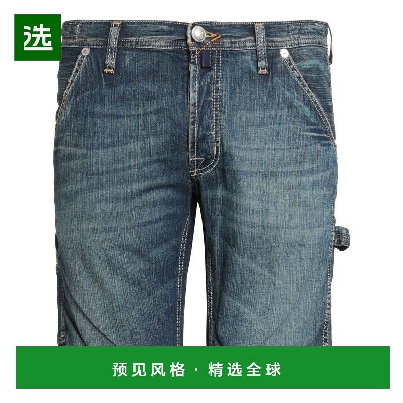 1h可退 香港直邮Jacob Cohen 男士 牛仔短裤 blue蓝色 舒适时尚,男装,牛仔裤,淘宝优惠券,粉丝福利购,淘宝优惠卷