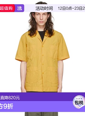 1h可退 香港直邮Aspesi 男士 黄色 Frank 短袖衬衫 S2II218F973