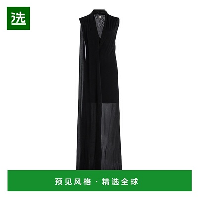 1h可退 香港直邮TOTÊME 女士 重叠围巾领连衣裙 black黑色 舒适时