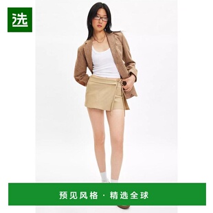 1h可退 【美国直邮】BDG BDG孟加拉线裹身系带前超短裙裤 女士精