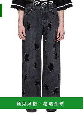 1h可退 香港直邮Off-white 男士 黑色 Stars 牛仔裤 OMYA186S24DE