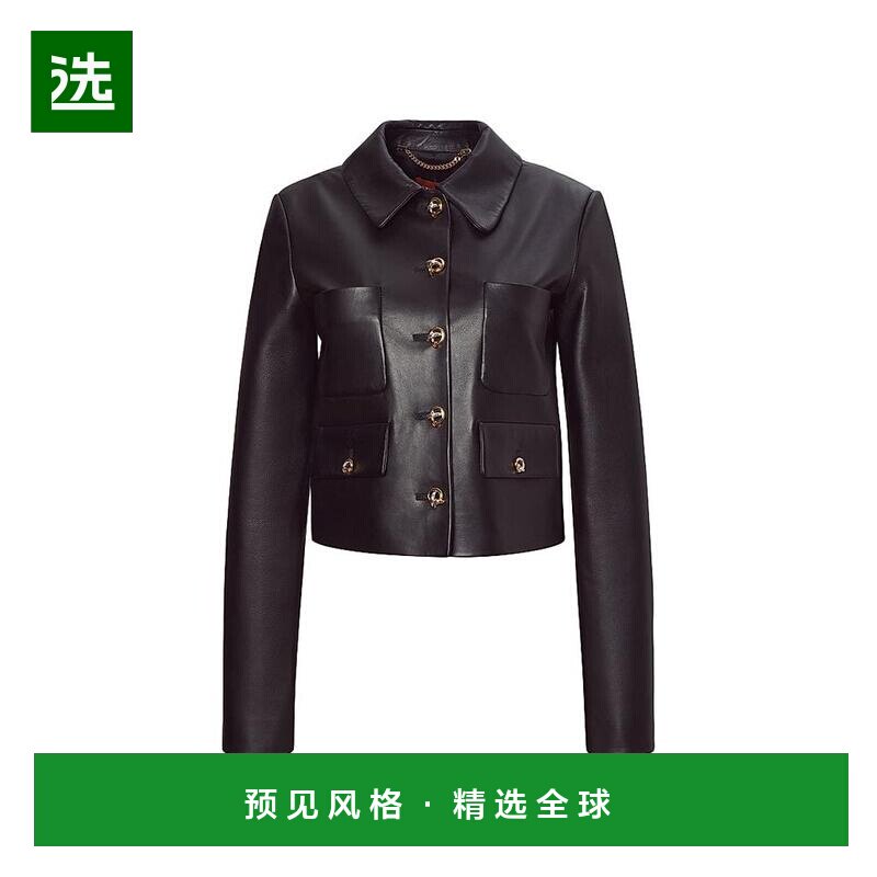 【美国直邮】altuzarra 女士 皮质外套长袖皮衣夹克