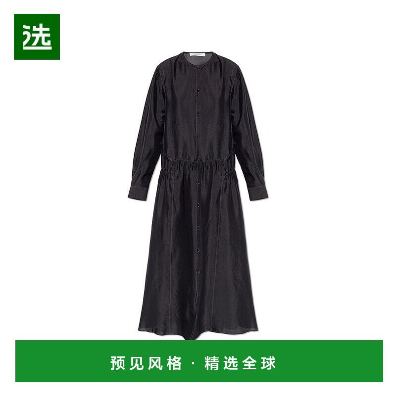 1h可退 香港直邮Lemaire 女士 長袖褶皺長洋裝 DR1129LF1469