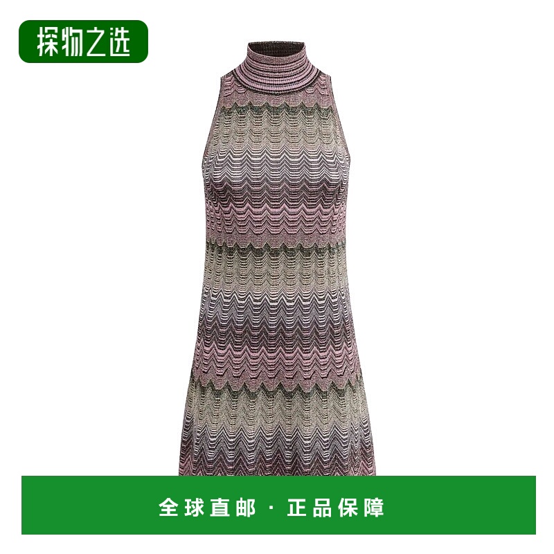 香港直邮Missoni 无袖高领连衣裙 DS24WG2DBK039I