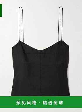 1h可退 香港直邮ST.AGNI 女士 斜纹丝绸吊带背心 W25217BLKBlack