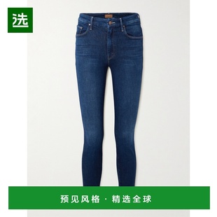 1h可退 香港直邮mother 女士 Looker 高腰紧身牛仔裤 14012219TBK