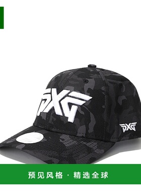 韩国直邮Pxg棒球帽男女同款黑色迷彩潮流时尚休闲外戴柔软太阳帽