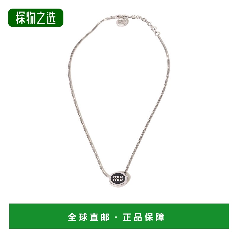 香港直邮Miu Miu 徽标金属项链 5IC0962F6T