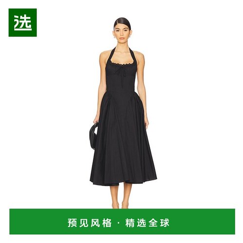1h可退 香港直邮line dot 女士 Abbott 挂脖中长连衣裙 LD5786B