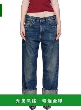 1h可退 香港直邮R13 女士 蓝色 Cuffed X-BF 牛仔裤 R13WD111D341