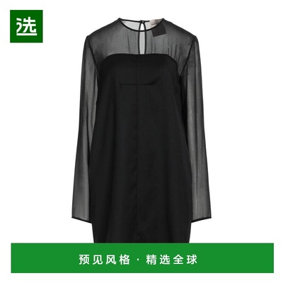 1h可退 香港直邮Semicouture 女士 短款连衣裙 black黑色 舒适时