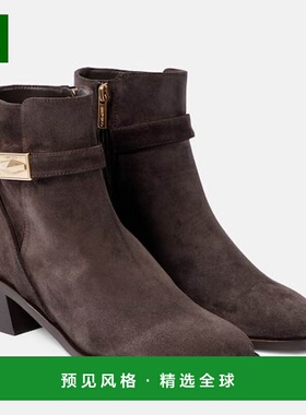 香港直邮Jimmy Choo 周仰杰 女士 Diantha 45 绒面革短靴