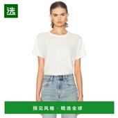 香港直邮R13 女士 紧身束腰T恤 1h可退 R13WK290K001B white白色