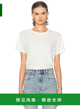 1h可退 香港直邮R13 女士 紧身束腰T恤 R13WK290K001B white白色