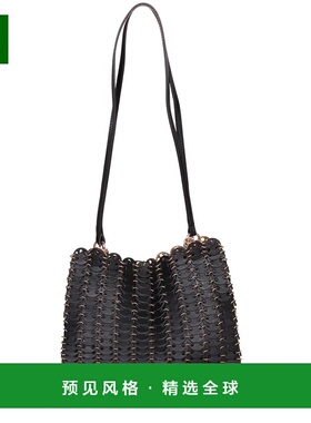 香港直邮PACO RABANNE 女士单肩包 25ASS0506CM027 CO 黑色 Gold