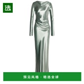 天鹅绒连衣裙 1h可退 A04046 女士 长款 香港直邮Alberta Ferretti