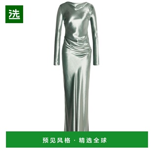 1h可退 香港直邮Alberta Ferretti 女士 长款天鹅绒连衣裙 A04046