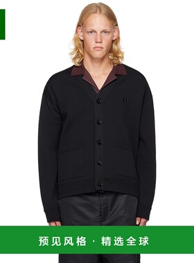 1h可退 香港直邮Valentino 华伦天奴 男士 黑色铆钉开衫 1V0KA02E