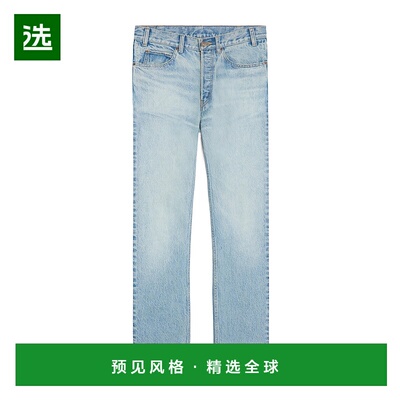 香港直邮Celine 腰带环牛仔裤 2N574930F.直筒裤休闲裤