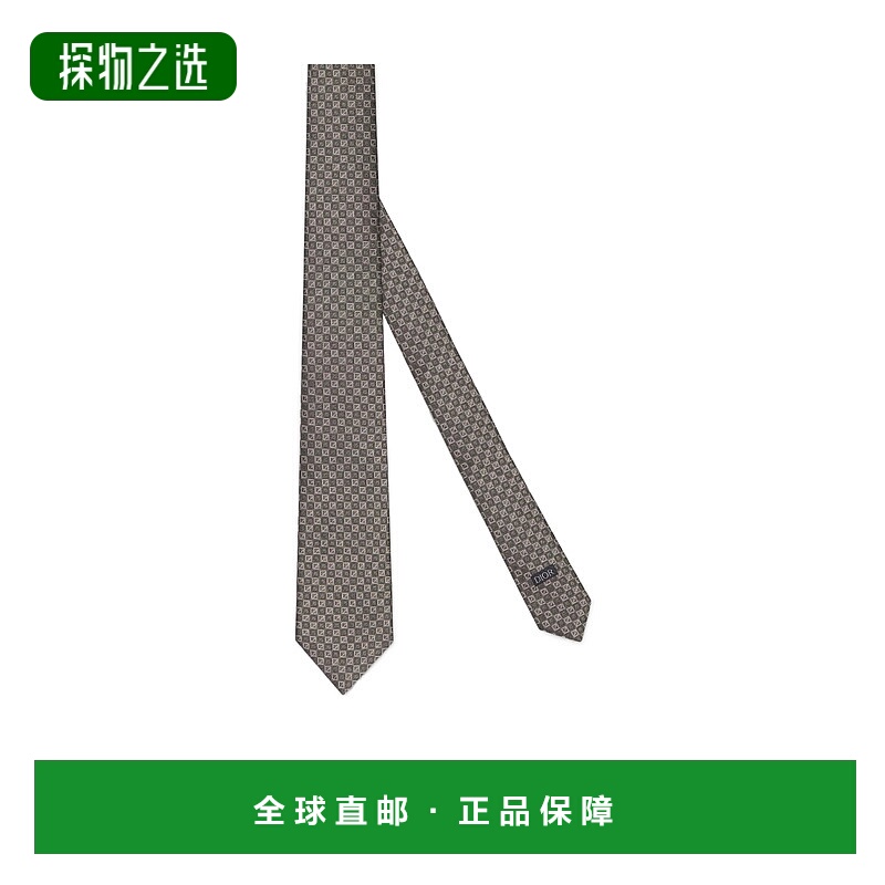 香港直邮Dior 钻石CD领带 49C1047B0983迪奥真丝