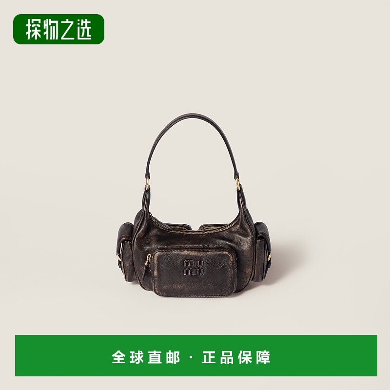 欧洲直邮MIU MIU (2025) 口袋纳帕皮包