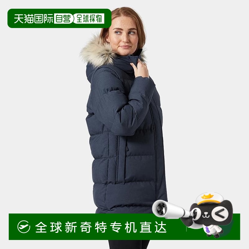 欧洲直邮Helly Hansen 女士海军蓝聚酯Blossom蓬松冬季派克大衣