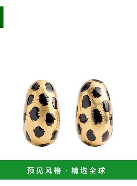 香港直邮Jacquemus 椭圆形豹纹耳环耳坠配饰 JWW00764-AMMC001