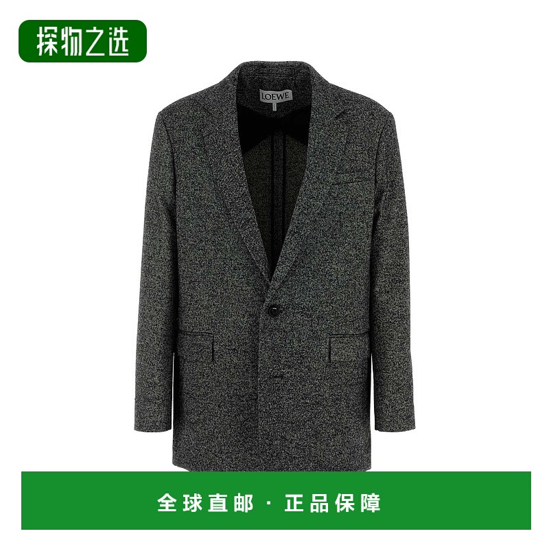 香港直邮LOEWE 罗意威 男士 Two-tone 羊毛混纺西装外套 H526Y03W