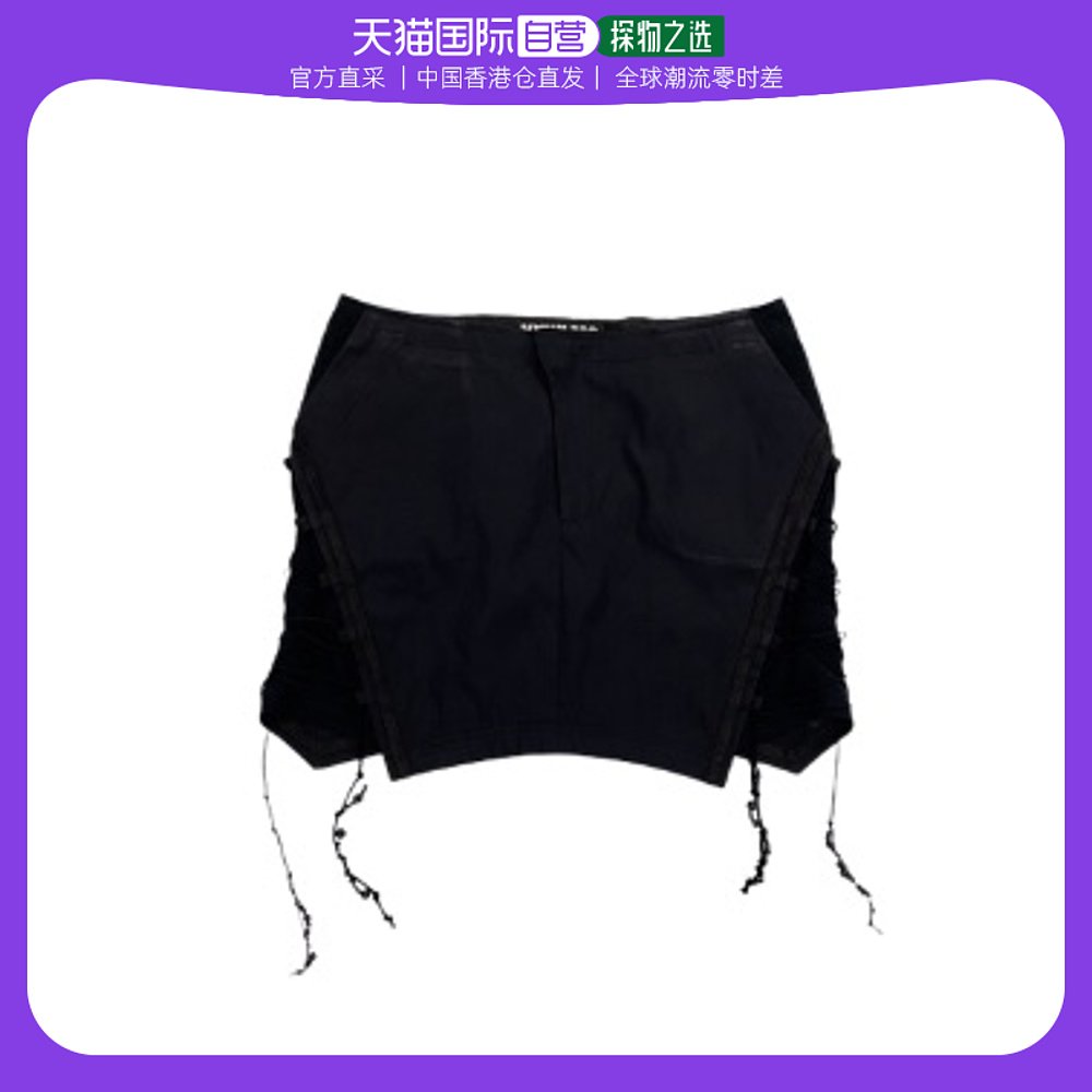 香港直邮HYEIN SEO 22FW 黑其色绑带半裙 FW22 SK2K背心