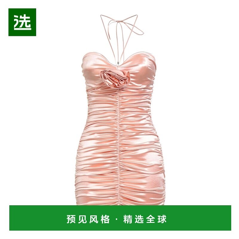 1h可退 香港直邮Elisabetta Franchi 女士 短款连衣裙 pink粉色,女装/女士精品,连衣裙,淘宝优惠券,粉丝福利购,淘宝优惠卷