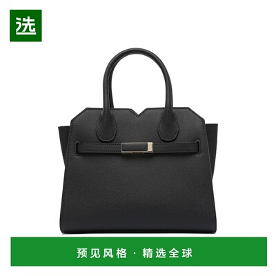 香港直邮VALEXTRA 女士斜挎包 WBMI0006010LOC99NN CO 黑色 徽标