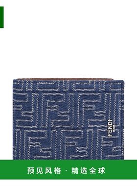 1h可退 香港直邮Fendi 芬迪 男士 FF钱包 7M0169AUGO blue蓝色 舒