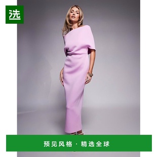 bardot 1h可退 deep 女士 设计带披肩后细节淡紫色 香港直邮ASOS