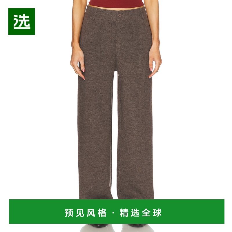 1h可退 香港直邮AYA MUSE 女士 针织裤子 AMBR2522 brown棕色 舒,女装/女士精品,休闲裤,淘宝优惠券,粉丝福利购,淘宝优惠卷