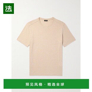亚麻针织T恤 香港直邮1h可退 男士 杰尼亚 RUD376A7D783N03 Zegna