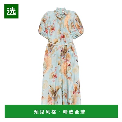 香港直邮Zimmermann ASCENSION BILLOW 长连衣裙 4554DSS253真丝