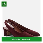 香港直邮Paris Texas 1h可退 女士 Lavinia 绒面革露跟浅口鞋