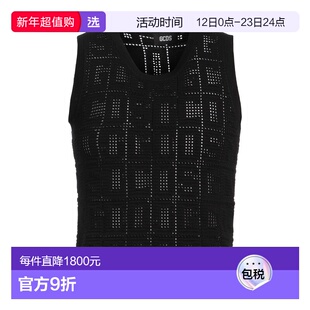 1h可退 香港直邮Gcds 男士 无袖毛衣 black黑色 舒适时尚