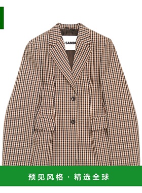 香港直邮Jil Sander 微格纹西装外套 J02BN0226J40271