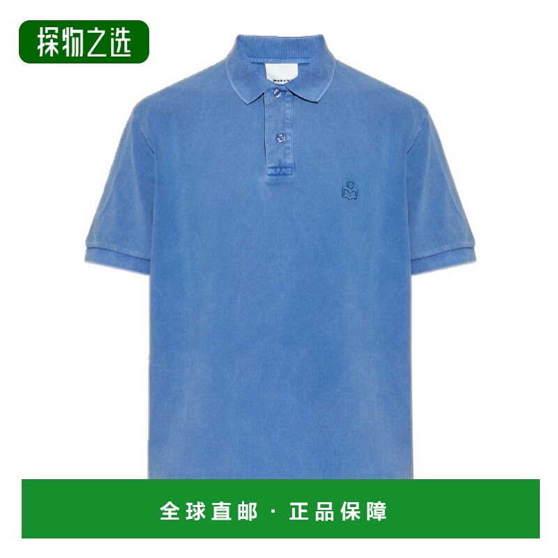 香港直邮Isabel Marant 短袖珠地布棉质 Polo 衫 PL0003HAD1K02H