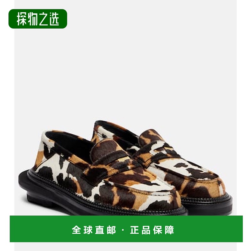 香港直邮Sacai 女士 x J.M. Weston 180 小牛毛乐福鞋