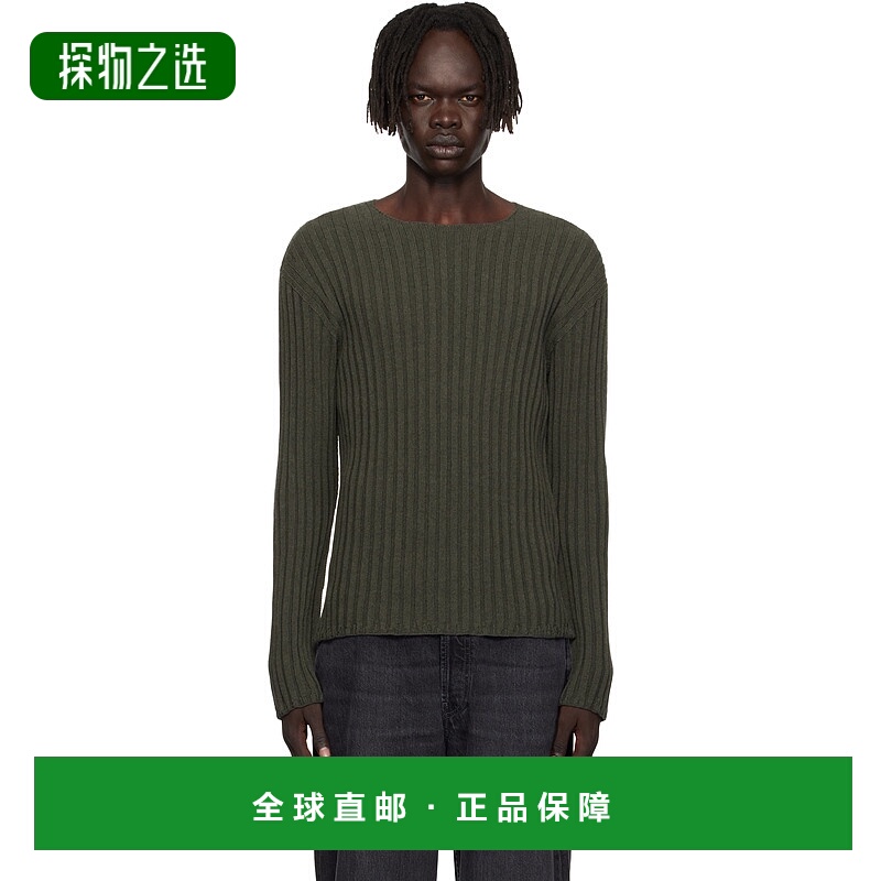 1h可退 香港直邮Acne Studios 艾克妮 男士 绿色针织衫 C60098
