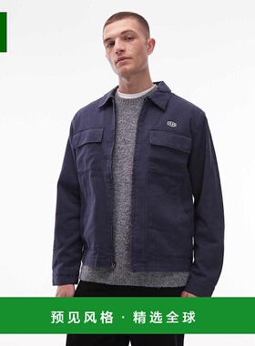 1h可退 香港直邮Vans 范斯 男士 McAvoy station 拉链夹克(海军蓝