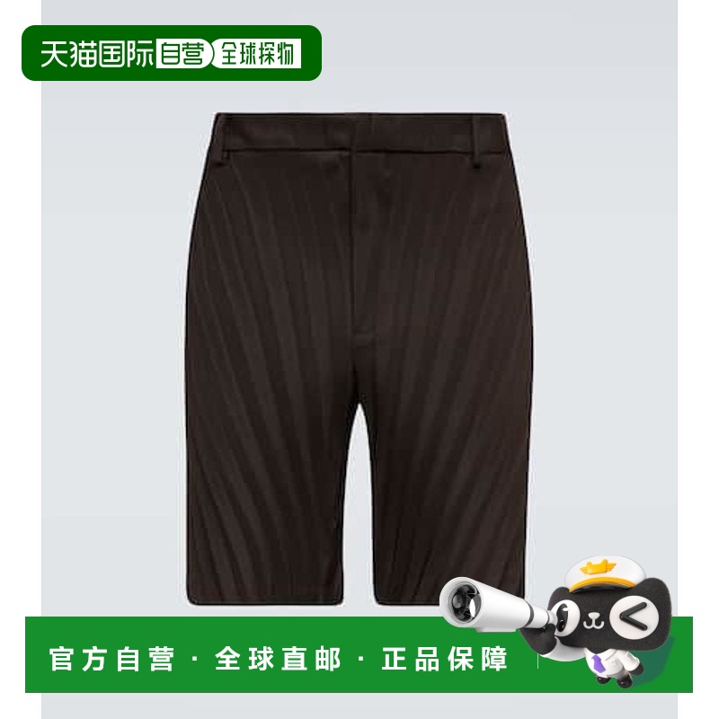 1h可退 香港直邮Valentino 华伦天奴 男士 褶裥百慕大短裤