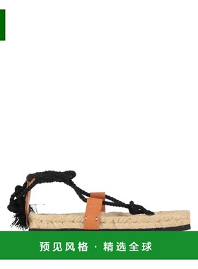 1h可退 香港直邮manebi 女士 帆布面凉鞋 black黑色 舒适时尚