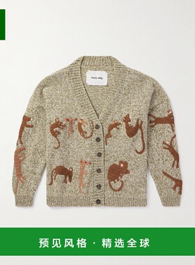 1h可退 香港直邮story mfg 男士 Sunwell 刺绣有机棉针织开衫 SPF