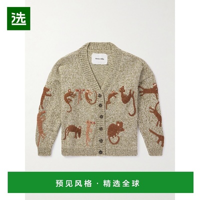 1h可退 香港直邮story mfg 男士 Sunwell 刺绣有机棉针织开衫 SPF