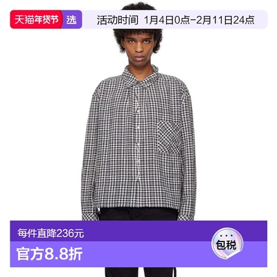 1h可退 香港直邮C2H4 男士 海军蓝 & 黑色 Profile 衬衫 R010ST03